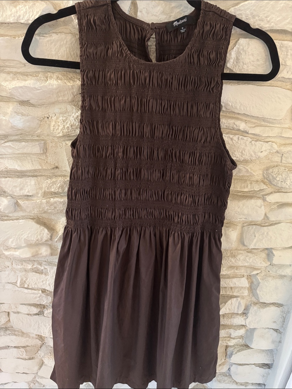 Madewell Melody Smocked Mini Dress